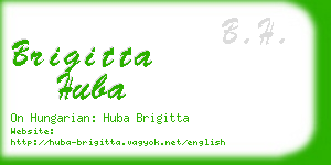 brigitta huba business card